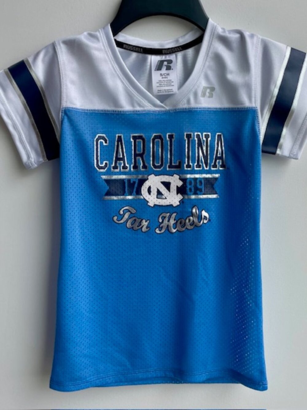 Russell UNC Carolina Tar Heels Youth Jersey Shirt Size Small